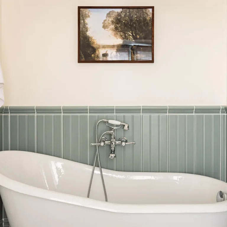 Hotel Château de Citeaux Burgund Prestige-Zimmer Badewanne